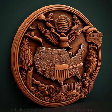 3D модель США (STL)